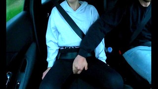 After the driving lesson, things got hot inside the car