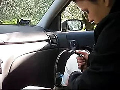 Italian amateur car sex fun