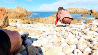 I Lick All the Cum of Sugardaddies Cock on a Secret Beach After Our Hike