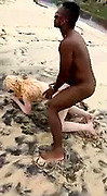 threesome on the beach