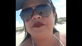 What did I do on the beach?