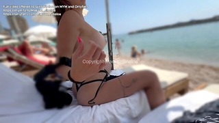 VLOG MONACO – I show off at the beach and get fucked in the public shower
