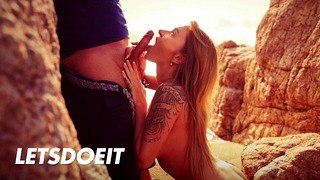 Angel Piaff Kinky Masturbation & Blowjob By The Beach – LETSDOEIT