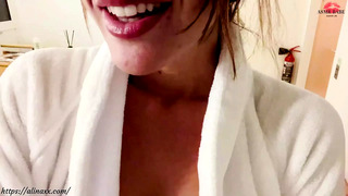 Hotel Spa public masturbation, almost caught (SAUNA+RISKY)