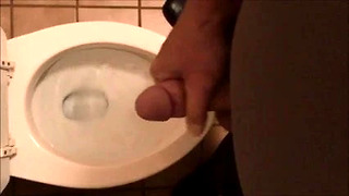 Soft Penis…Great Orgasm in the Restroom at Work