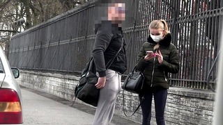 Bulge Cock Flash on Street Public Flashing
