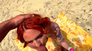 Stranger Fucks Me on a Nude Beach After I Blow Him — Real Voyeur Caught Jerking Off Watching Us